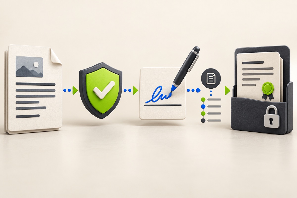 Editorial illustration for Contracts From proposal to signed agreement: a practical e-sign workflow