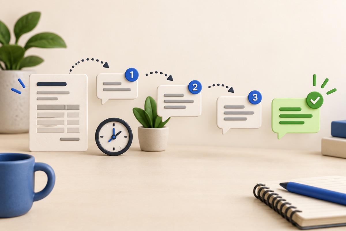 Editorial illustration for Sales follow-up How to follow up on a quotation when the customer does not reply