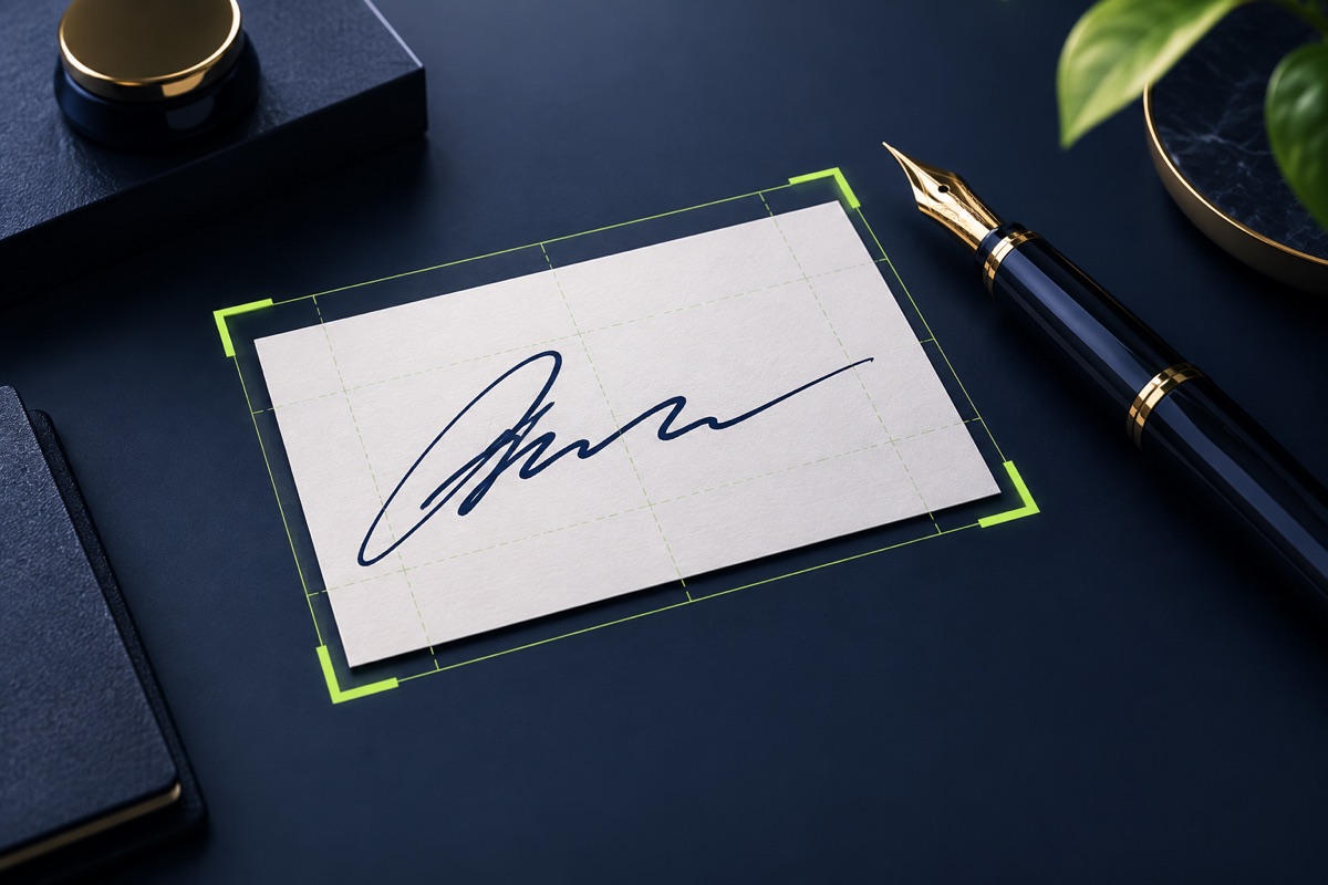 Editorial illustration for Application photos How to Resize a Signature for an Online Form